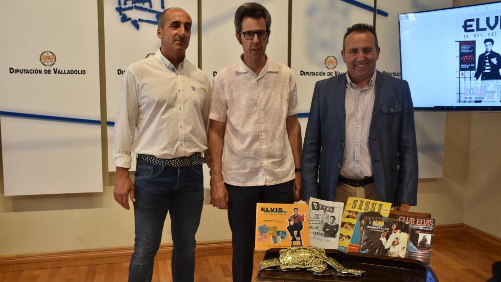 Presentación de la exposición 'Elvis. El rey del rock' de Campaspero en la Diputación de Valladolid