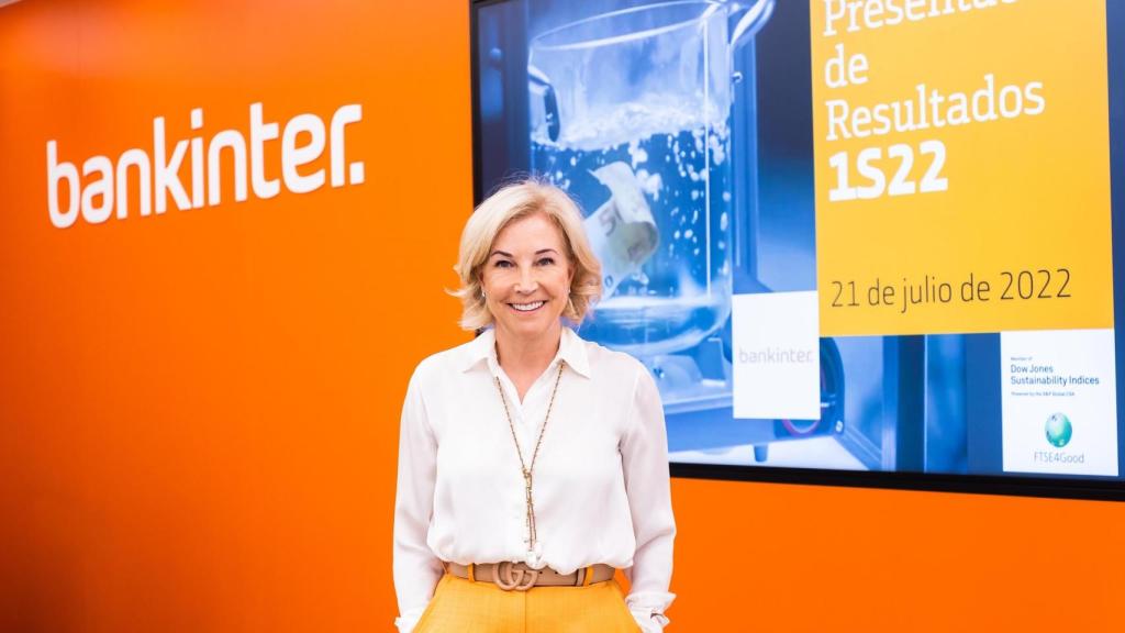 María Dolores Dancausa, consejera delegada de Bankinter, durante la presentación de resultados.