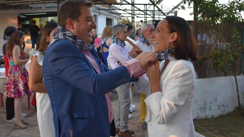 Carlos Lillo con la alcaldesa de Ciudad Real, Eva María Masías