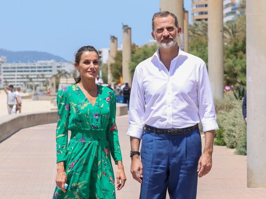 Los Reyes en Plama de Mallorca el año pasado.