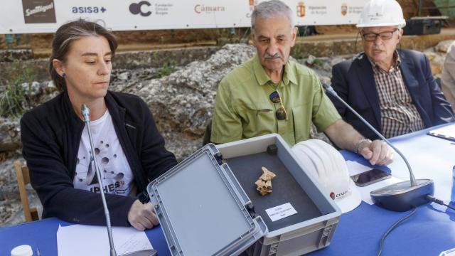 Presentación del hallazgo de la cara del primer europeo en Atapuerca