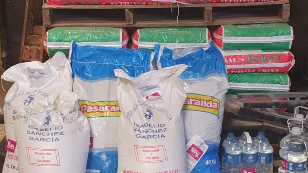 Ayuda material entregada por UPL en Guardapero