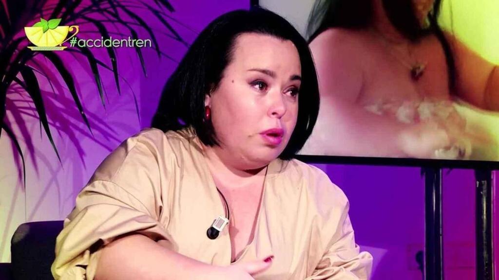 Chiqui durante una intervención en Telecinco.