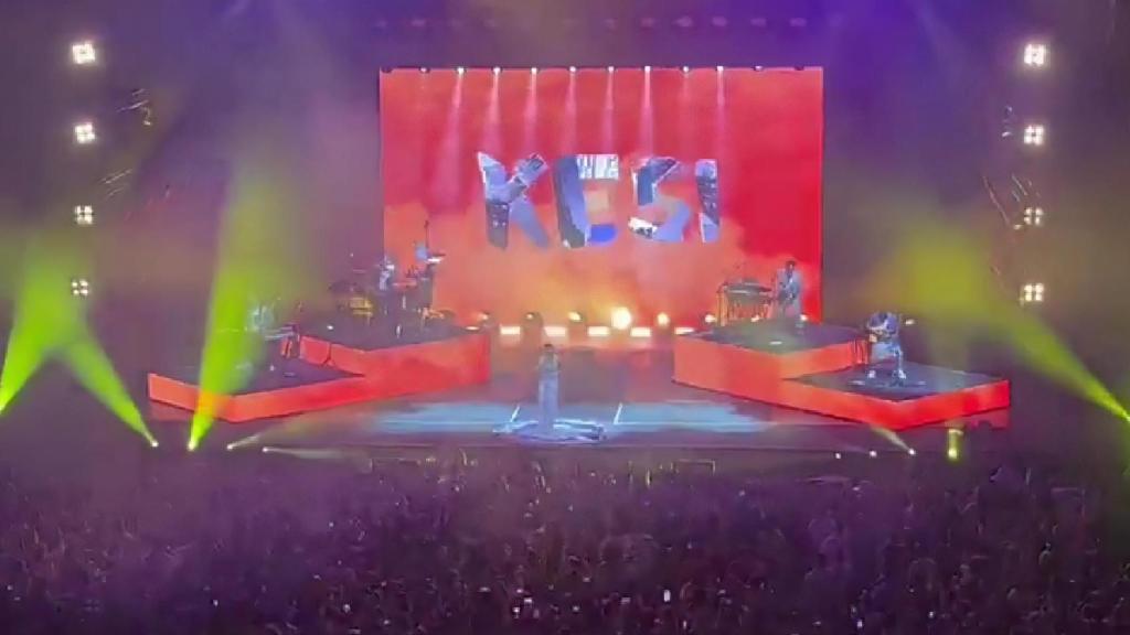 El concierto de Camilo, ayer en A Coruña.