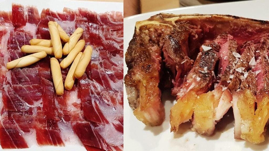 Alguno de los manjares degustados por Santos García Catalán en la provincia de Ávila