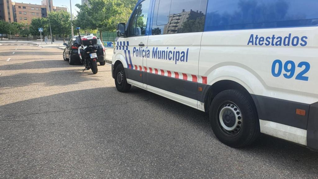 La Policía de Valladolid caza a un hombre que intentaba huir tras golpear a otro vehículo