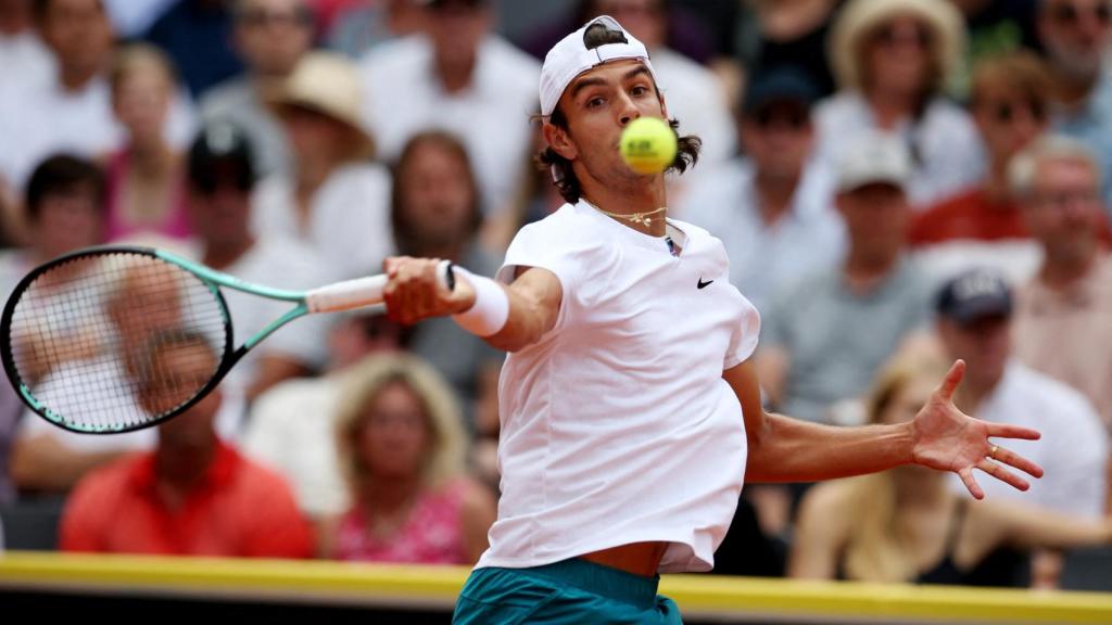 Lorenzo Musetti, en el ATP 500 de Hamburgo