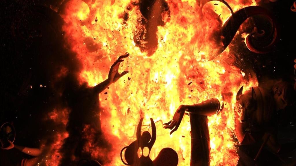 Esta semana se celebra la asamblea de la Federació de Fogueres, en la imagen la cremà de Florida-Portazgo.