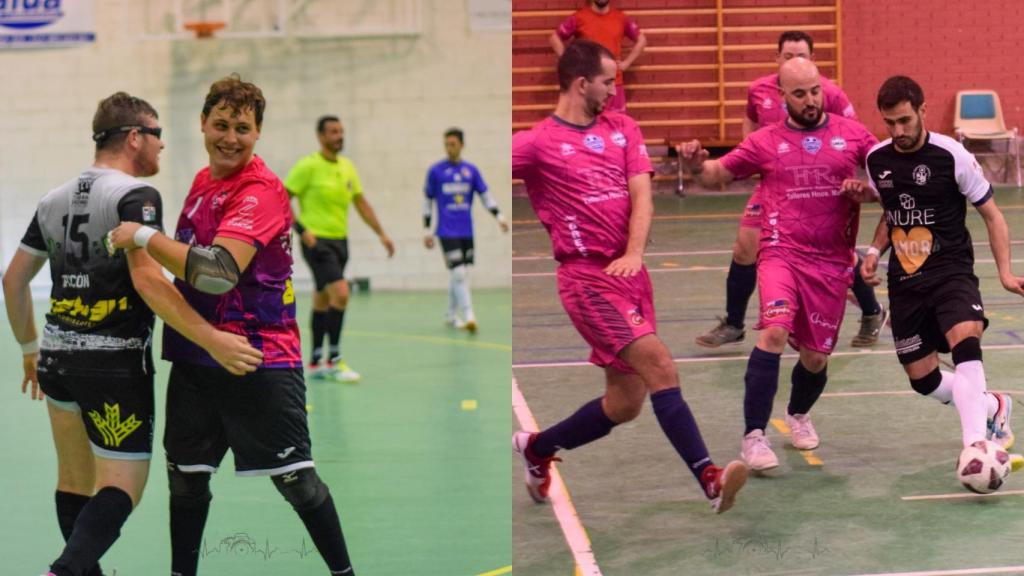 Manuel Ángel y Eliseo, jugadores del River Zamora