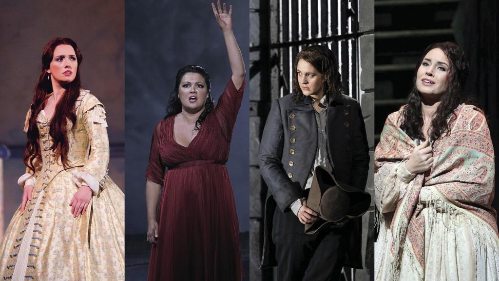 Ermonela Jaho, Anna Netrebko (Foto: Javier del Real), Lise Davidsen (Bill Cooper / ROH) y Sonya Yoncheva (Catherine Ashmore)