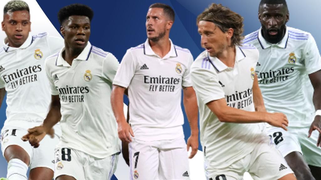 Rodrygo, Tchouaméni, Hazard, Modric y Rüdiger