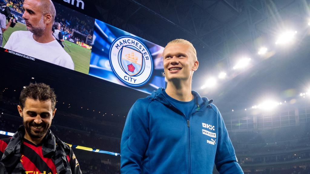 Erling Haaland, durante la pretemporada del Manchester City