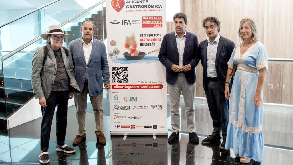 Rafael Garía Santos, Carlos Baño, Carlos Mazón, Francesc Colomer y Gema Amor.