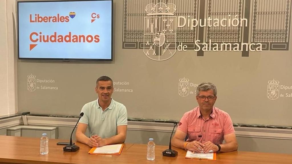 Jesús Luis de San Antonio y Manuel Hernández, en La Salina