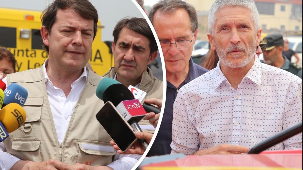 Mañueco pide a Marlaska que abra una investigación sobre los incendios del domingo en Ávila, Burgos y Zamora