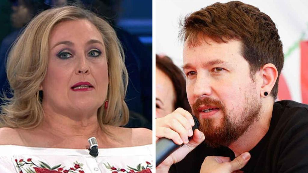 Elisa Beni y Pablo Iglesias en un fotomontaje.