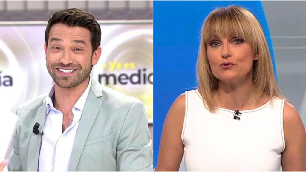 Marc Calderó y Lourdes Maldonado en montaje de BLUPER.