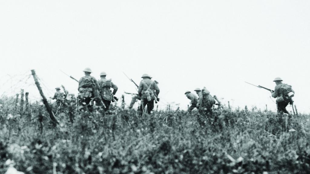 Soldados británicos durante la Batalla del Somme, en agosto de 1916. Foto: Ernest Brooks