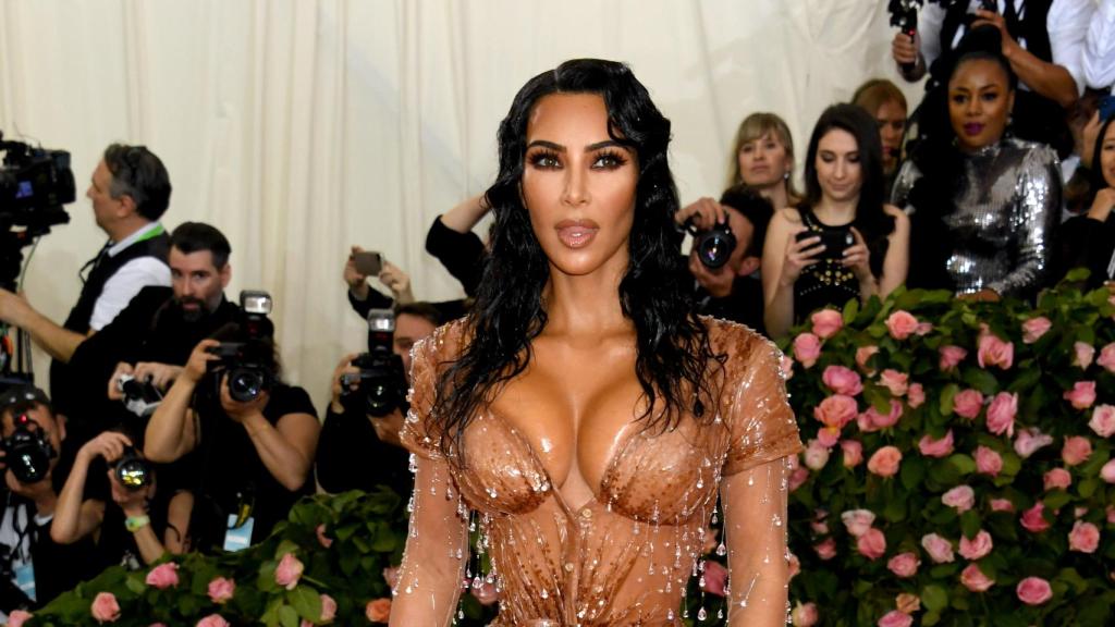 Kim Kardashian en la Met Gala de 2019.