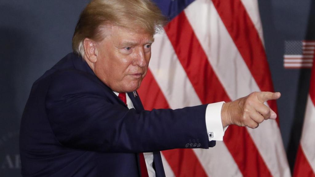 El expresidente de Estados Unidos, Donald Trump, este martes en Washington.