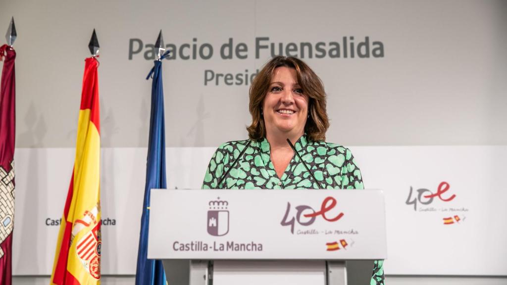 La consejera Patricia Franco, este miércoles en rueda de prensa