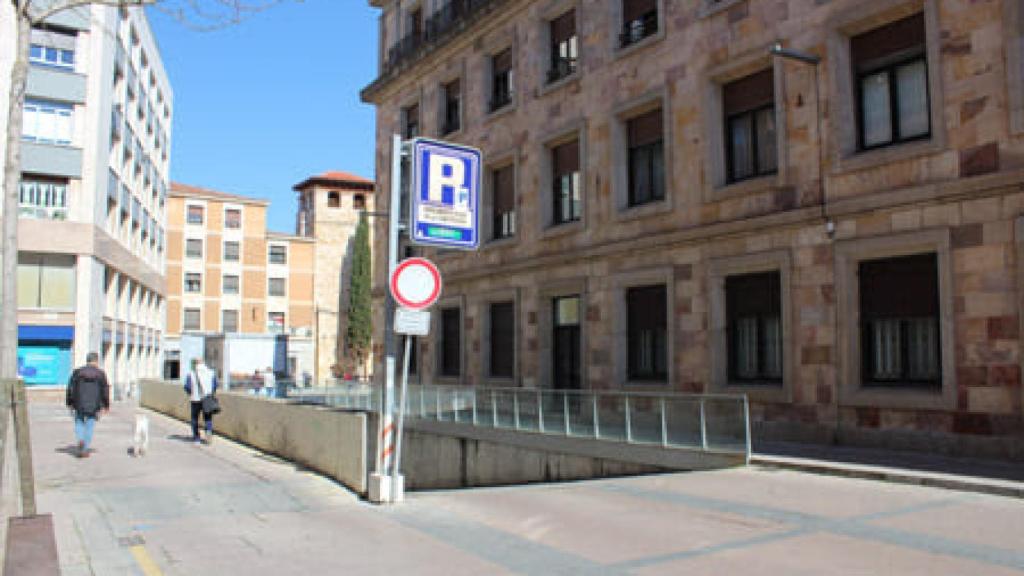 Aparcamiento de la plaza de la Constitución de Zamora
