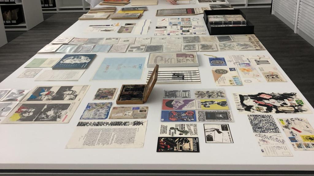 Vista de parte de los fondos del Archivo Lafuente en su ubicación actual