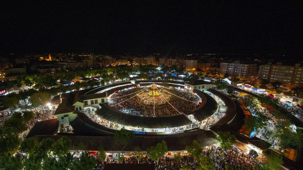 Feria de Albacete vista desde las alturas.