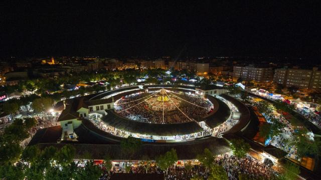 Feria de Albacete vista desde las alturas.