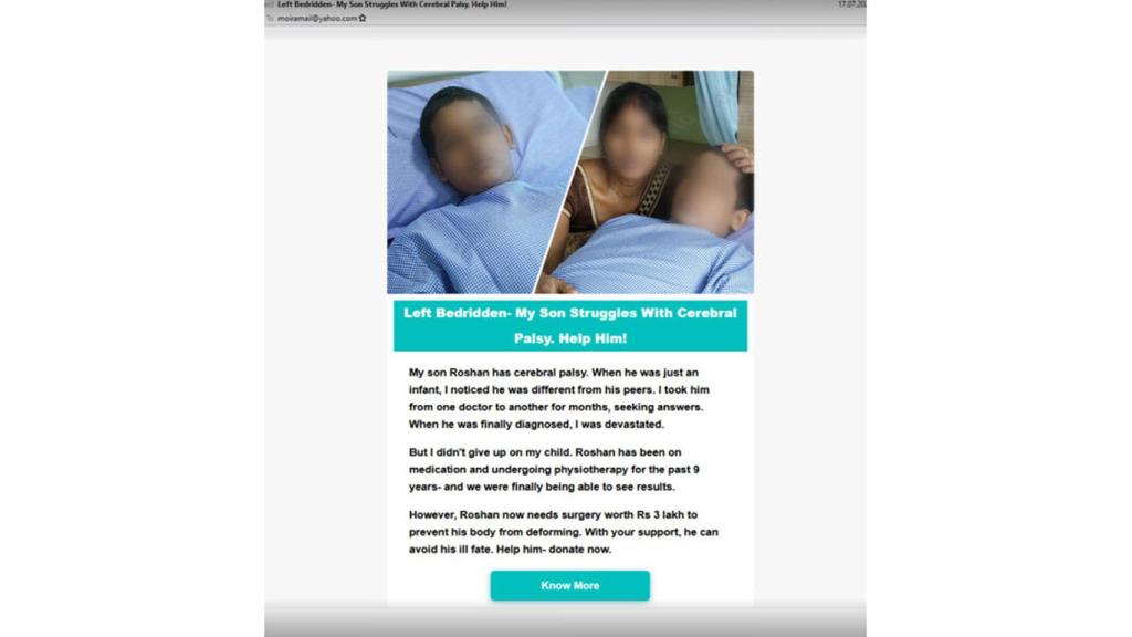 Estafa en correo electrónico.