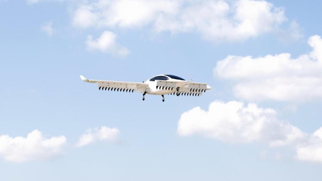 Lilium Jet en maniobra de aterrizaje