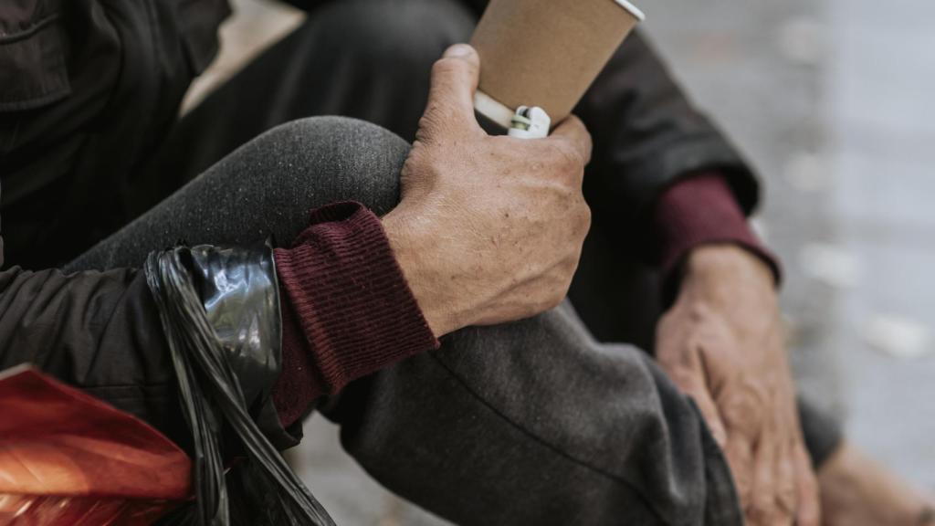 Un mendigo, en una imagen de recurso.