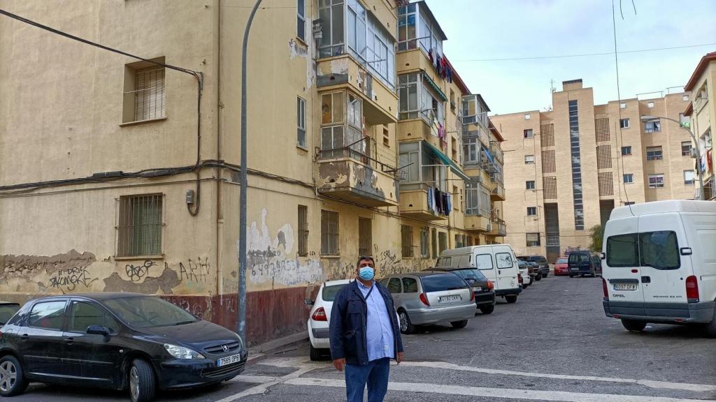 Lisardo Gabarre, en una imagen de archivo en el Barrio de José Antonio-Miguel Hernández de Alicante.