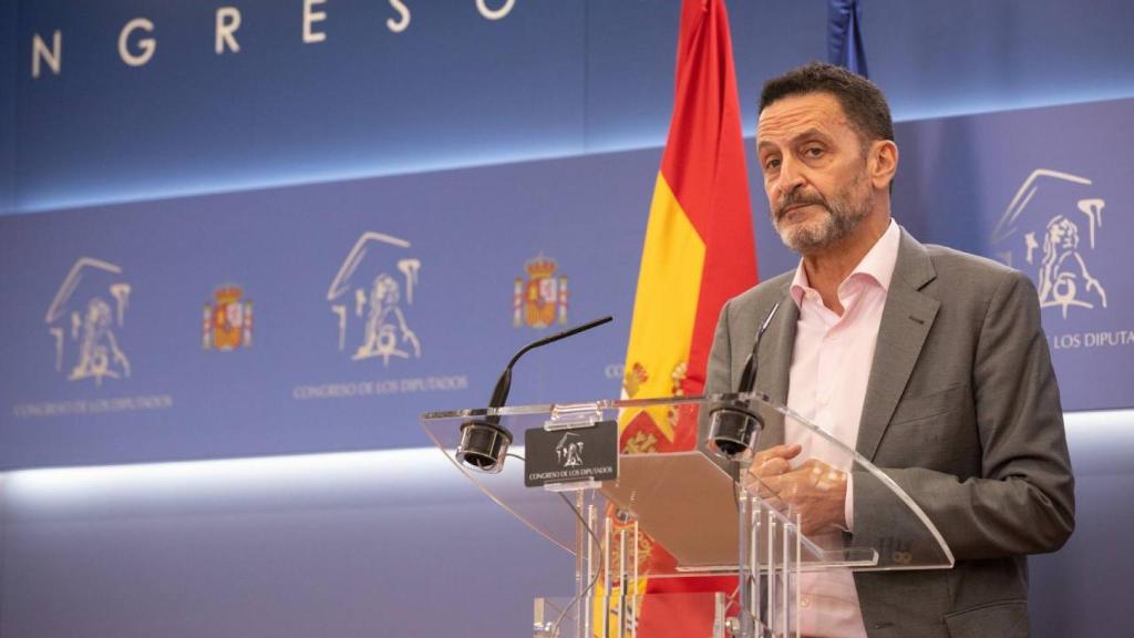El portavoz de Ciudadanos en el Congreso, Edmundo Bal, durante la rueda de prensa de la presentación del Plan Zamora, este miércoles.