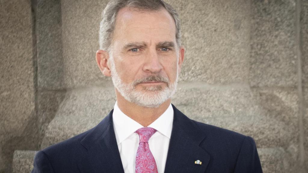 El rey Felipe VI en el tanatorio de su prima Sonia de Morales.