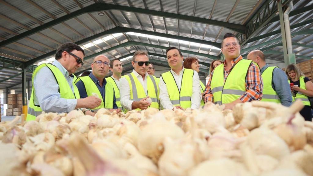 Francisco Martínez Arroyo en su visita a Balazote. Foto: JCCM.
