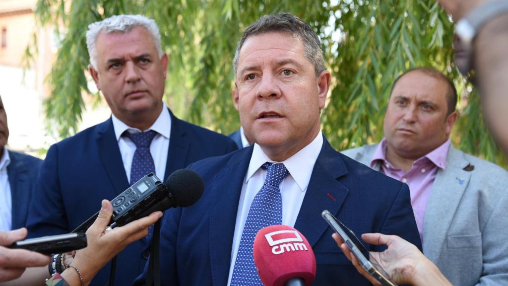 El presidente Emiliano García-Page, este miércoles en Molina de Aragón (Guadalajara)