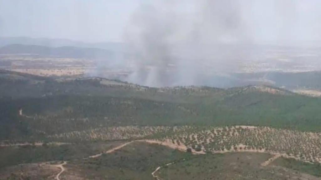 Incendio de Malagón. Foto: Plan INFOCAM.