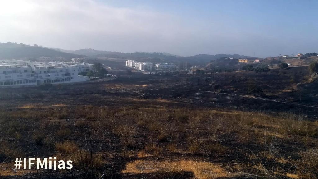 Imagen del incendio de Mijas.