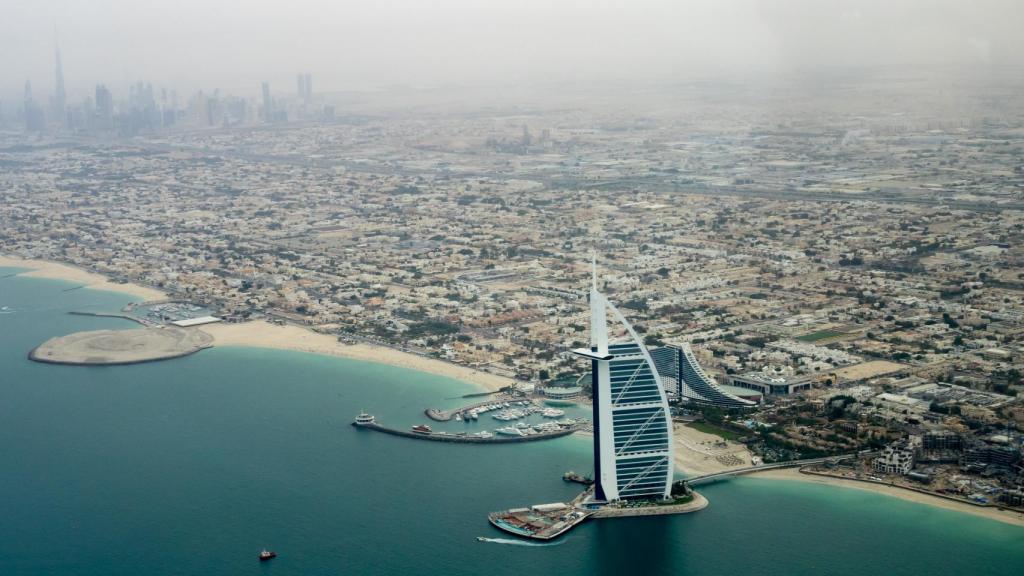 Una imagen de un día de lluvia en Dubái.