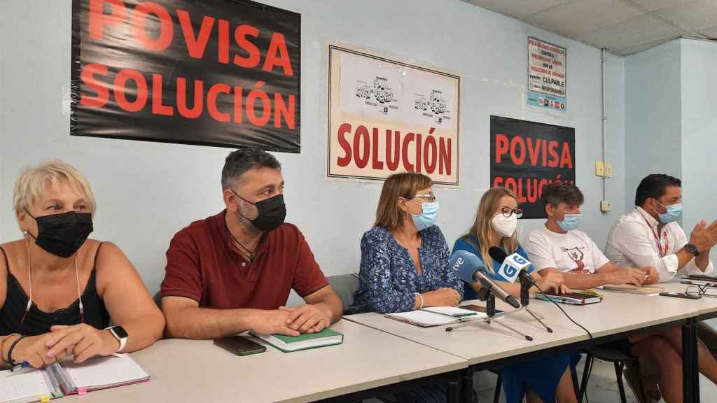Rueda de prensa del comité de empresa del hospital Povisa.