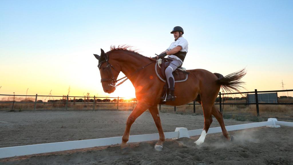 Félix entrenando con Merlín