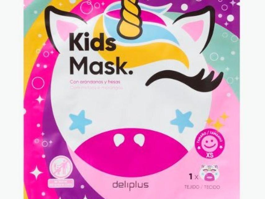 Mascarilla facial para los más pequeños de la casa.