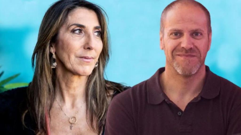 La humorista Paz Padilla y su actual pareja, Fran Medina, en un montaje de EL ESPAÑOL.