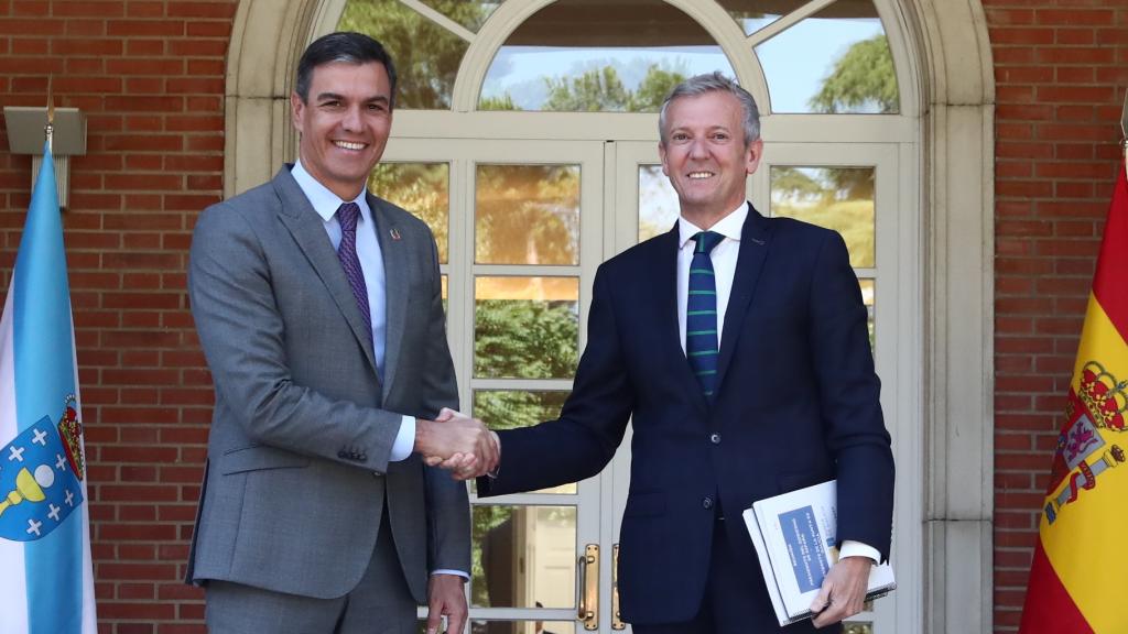 Pedro Sánchez y Alfonso Rueda en la Moncloa