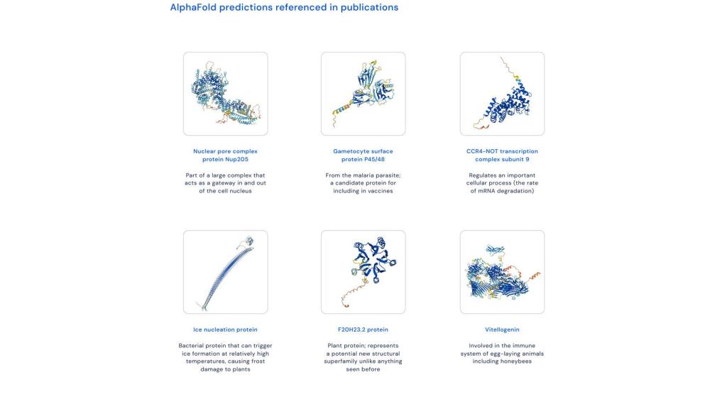 Predicciones de DeepMind con AlphaFold.