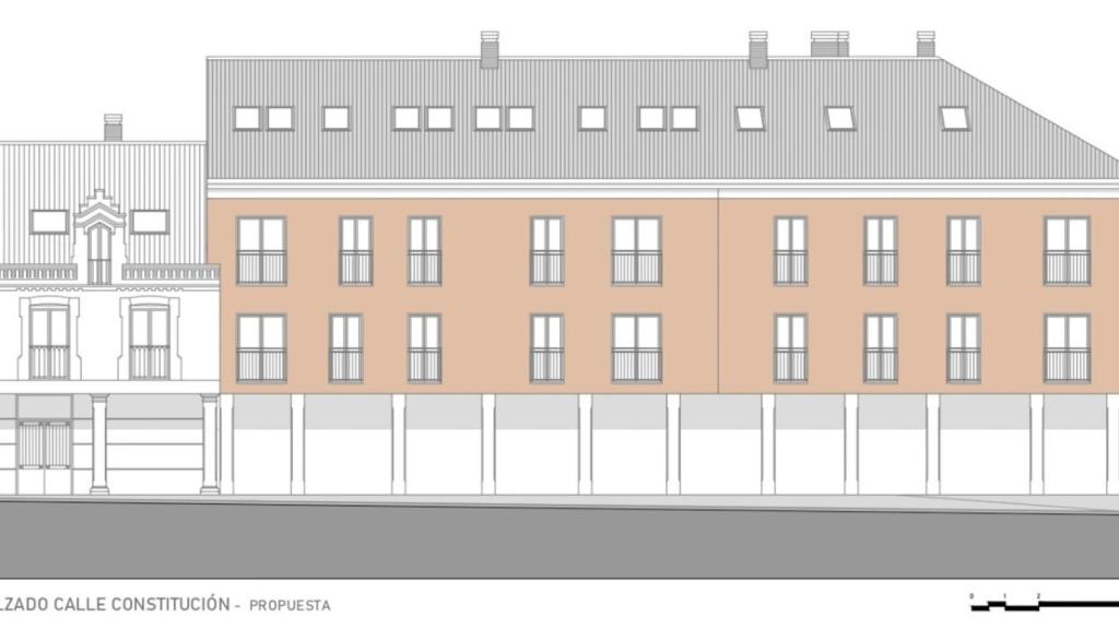 Proyecto del edificio susceptible a la licitación