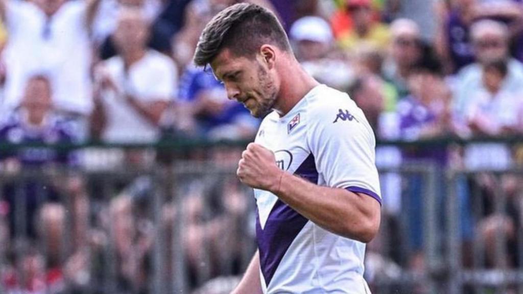 Luka Jovic, con la Fiorentina