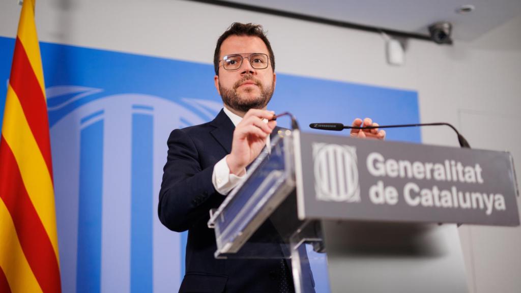 El presidente de la Generalitat, Pere Aragonès.