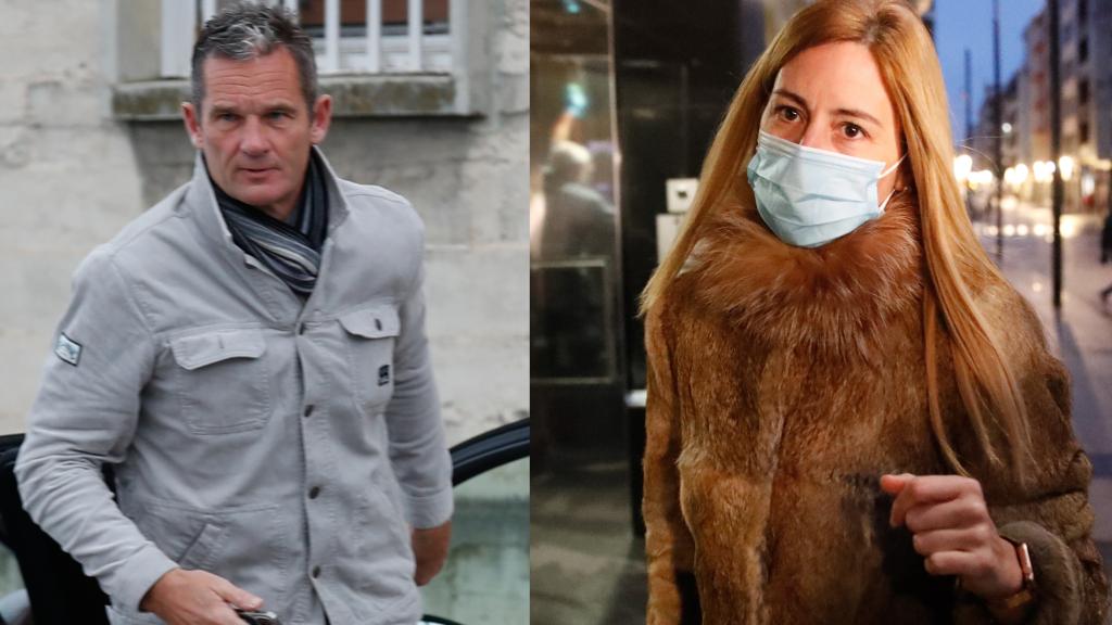 El exduque de Palma, Iñaki Urdangarin, en un montaje de EL ESPAÑOL junto a su pareja, Ainhoa.